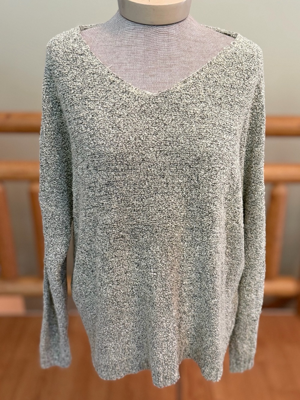 Altar’d State Marled Knit V-Neck Sweater M/L - Picture 2 of 5